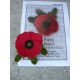 Red Poppy Felt Brooch - KIT